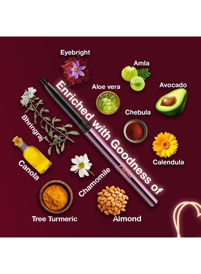 دازلير كحل دازلر إيتيرنا بلاك فينيتي، 0.35 غرام، + ماسكارا بالأعشاب، 15 غرام، مطفي، قوام كريمي فائق، لون غني، ثبات يدوم 8 ساعات، مقاوم للماء، لا يتلطخ، غني بالأعشاب - Image 3